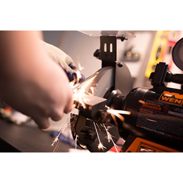 WEN BG4280 Variable Speed Bench Grinder with LED Light