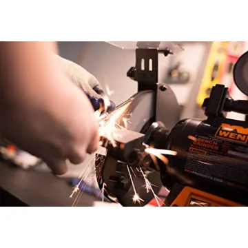 WEN BG4280 Variable Speed Bench Grinder with LED Light