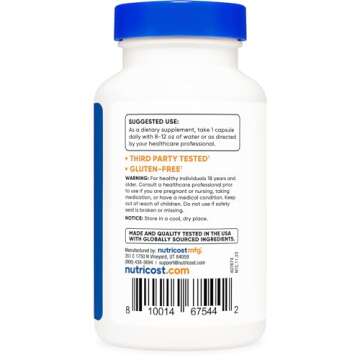 Nutricost Vitamin B2 400mg - Gluten Free, Non-GMO Capsules