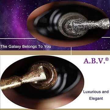 ABV Gel Nail Polish Kit with UV Light 48W LED Nail Lamp 12 Colors Gel Nail Polish Kit, Soak Off Base and Top Coat, Nail Tools, Nail Art Starter Kit Salon DIY Home Gift for Women