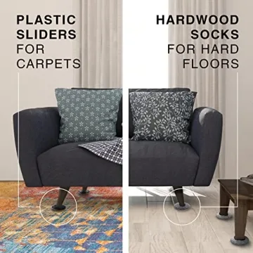 Multi-Surface Furniture Sliders by X-PROTECTOR - Effortless Moving