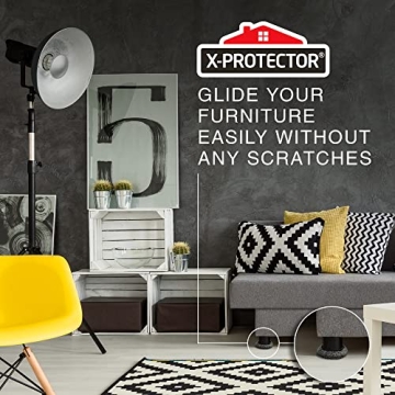 Multi-Surface Furniture Sliders by X-PROTECTOR - Effortless Moving