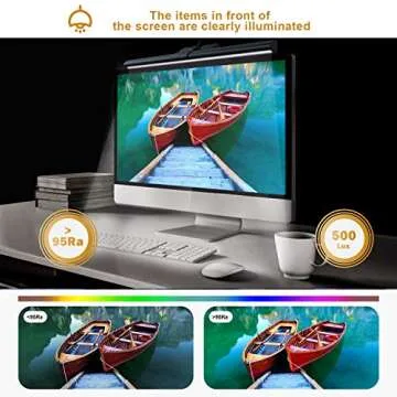 USB Monitor Light with Adjustable Brightness and Color Options