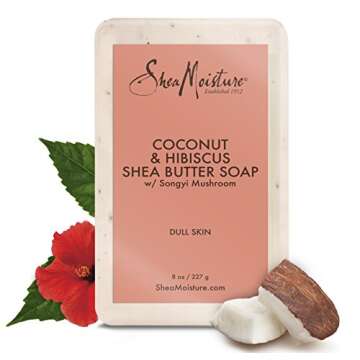Shea Moisture Coconut & Hibiscus Shea Butter Soap, 8 Ounce