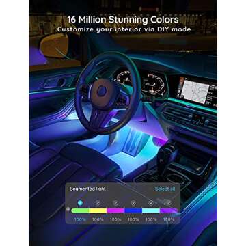 Govee Car LED Strip Lights with Smart App Control and Music Modes