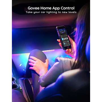 Govee Car LED Strip Lights with Smart App Control and Music Modes