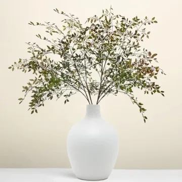 Uqueeten 43.3" Greenery Stem Vase with Eucalyptus Leaves