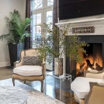 Uqueeten 43.3" Greenery Stem Vase with Eucalyptus Leaves