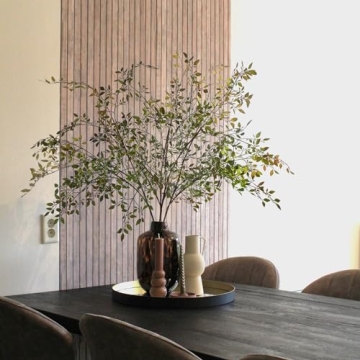 Uqueeten 43.3" Greenery Stem Vase with Eucalyptus Leaves