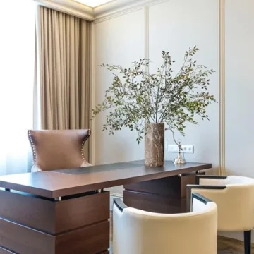 Uqueeten 43.3" Greenery Stem Vase with Eucalyptus Leaves