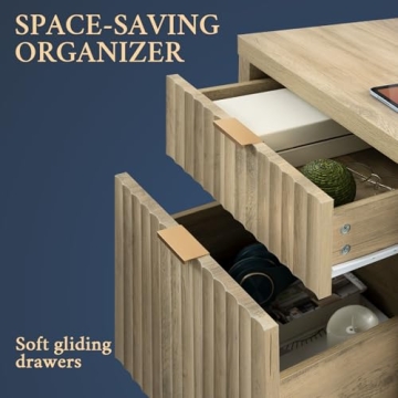 Stylish OAKHAM HOME Nightstand with Charging Station