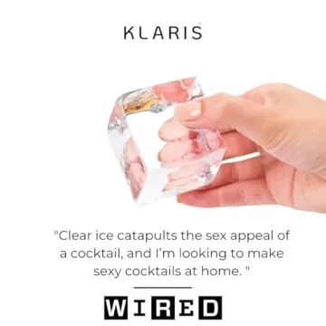 Klaris Clear Ice Maker - Perfect Ice for Craft Cocktails