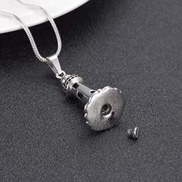 zeqingjw Lighthouse Urn Necklace for Cremation Ashes