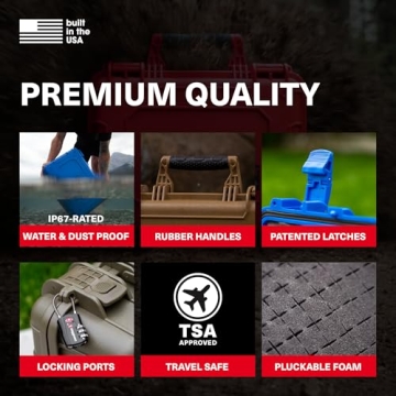 Durable 25" Waterproof Hard Case for Travel and Storage