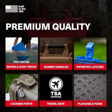 Durable 25" Waterproof Hard Case for Travel and Storage