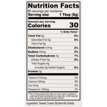 Anthony's Premium Buttermilk Powder, 1.5 lb, Gluten Free, Non GMO, Made in USA, Keto Friendly, Hormone Free