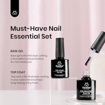 Beetles Gel Top & Base Coat Set for Lasting Shine