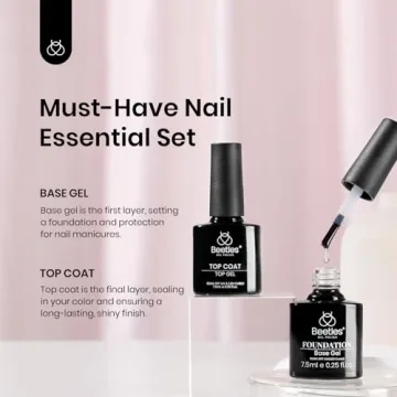 Beetles Gel Top & Base Coat Set for Lasting Shine
