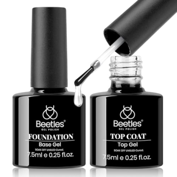 Beetles Gel Top & Base Coat Set for Lasting Shine