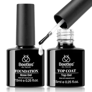 Beetles Gel Top & Base Coat Set for Lasting Shine