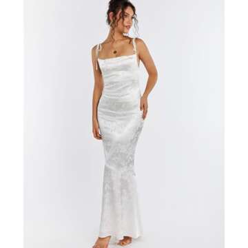 Elegant Satin Bodycon Maxi Dress for Formal Events