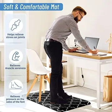 Ultra Thick Anti-Fatigue Kitchen Mat for Comfort and Safety