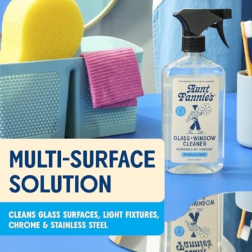 Natural Streak-Free Glass Cleaner Vinegar Spray Eco-Friendly