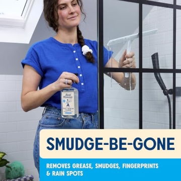 Natural Streak-Free Glass Cleaner Vinegar Spray Eco-Friendly