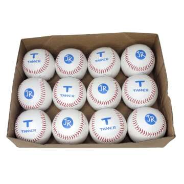 TANNER Tee Safety Tee Ball Baseballs for Kids | 1 Dozen