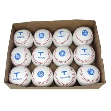 TANNER Tee Safety Tee Ball Baseballs for Kids | 1 Dozen