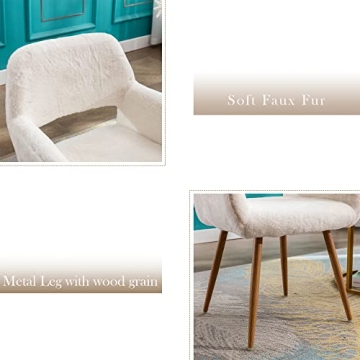 KCC Furry Desk Chair for Chic and Comfy Living Spaces