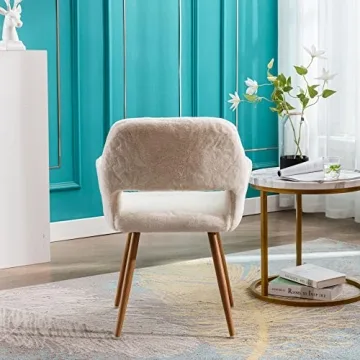 KCC Furry Desk Chair for Chic and Comfy Living Spaces