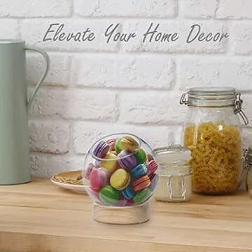 CYS EXCEL Terrarium Candle Holder Bubble Bowl with Base