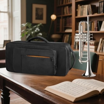 GRAOSO Trumpet Case Backpack - Durable Musical Instrument Storage with Thick Padding