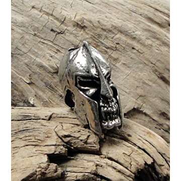 Schmuckatelli Spartan Skull Lanyard Bead for Knives