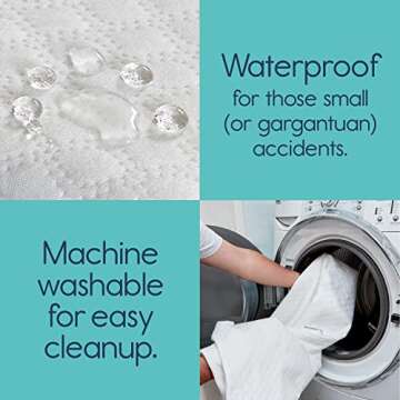 hiccapop Tri-fold Pack and Play Mattress Pad for Travel (38"x26"x1.5") with Carry Bag, Playard Mattress for Pack and Play, Pack N Play Mattress Topper with Washable Cover, 1.5" Thick