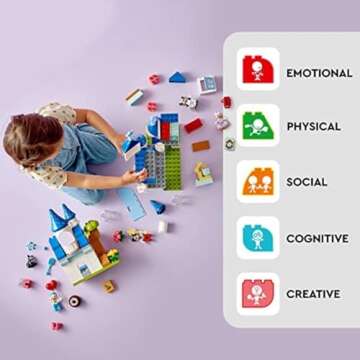 LEGO DUPLO Disney 3in1 Magic Castle Building Set for Family Play with 5 Disney Figures Including Mickey, Minnie, and Their Friends, Magical Disney 100 Adventure Toy for Toddlers Ages 3 and Up, 10998