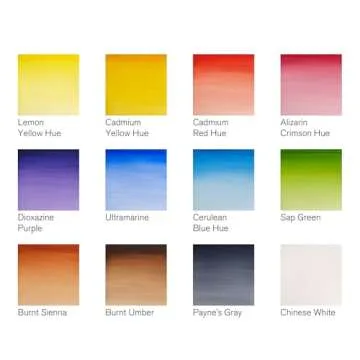 Winsor & Newton Cotman Watercolor Paint Set, Field Pocket Set, 12 Half Pan w/ Brush, Sponge, Bottle