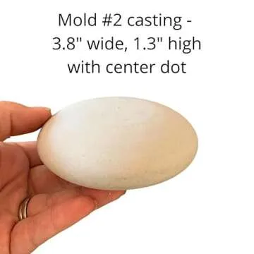 Rock molds for Making Art Stones with Dome Stencils - Design #2 and #3 - Happy Dotting Company - Smooth Rocks for Painting - DIY Painting - Dotting Mandala Art - Stone Crafts Painting - Silicone Mold