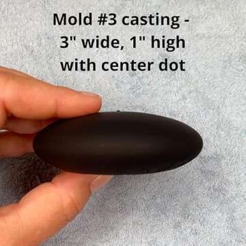 Rock molds for Making Art Stones with Dome Stencils - Design #2 and #3 - Happy Dotting Company - Smooth Rocks for Painting - DIY Painting - Dotting Mandala Art - Stone Crafts Painting - Silicone Mold