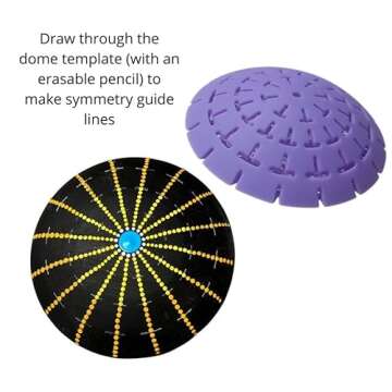 Rock molds for Making Art Stones with Dome Stencils - Design #2 and #3 - Happy Dotting Company - Smooth Rocks for Painting - DIY Painting - Dotting Mandala Art - Stone Crafts Painting - Silicone Mold