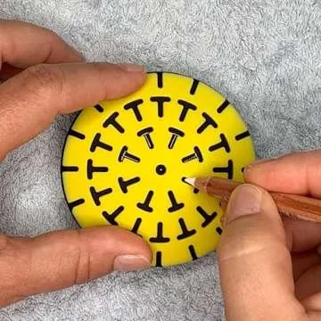 Rock molds for Making Art Stones with Dome Stencils - Design #2 and #3 - Happy Dotting Company - Smooth Rocks for Painting - DIY Painting - Dotting Mandala Art - Stone Crafts Painting - Silicone Mold