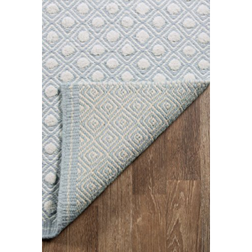 Erin Gates by Momeni Langdon Windsor Blue Hand Woven Wool Area Rug 5' X 8' (LANGDLGD-2BLU5080)