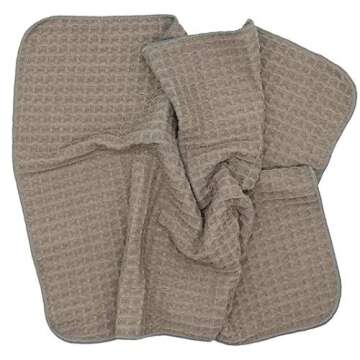 Auto Premium Microfiber Drying Towel Waffle Weave Car Cleaning Towels Auto Detailing Towels Super Absorbent Car Wash Towel Cleaning Cloth 16 Inch x 24 Inch 3 Pack (Gray)