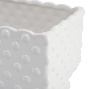 Elegant Hobnail Rectangle Ceramic Planter for All Occasions