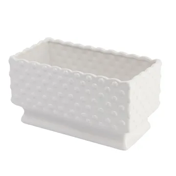 Elegant Hobnail Rectangle Ceramic Planter for All Occasions