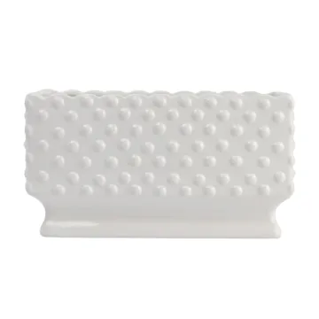 Elegant Hobnail Rectangle Ceramic Planter for All Occasions