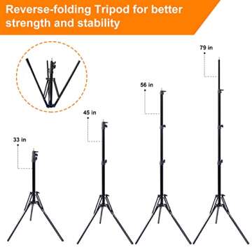 【MOUNTDOG 18" Ring Light Kit 55W Bluetooth LED Ringlight Lighting with Tripod Stand Dimmable 3200K...