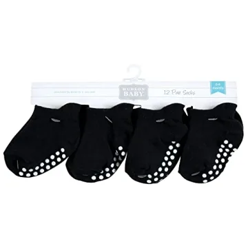 Hudson Baby Non-Skid Socks for 6-12 Months of Comfort