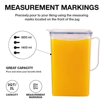 LocknLock Aqua Fridge Jug with Leakproof Design